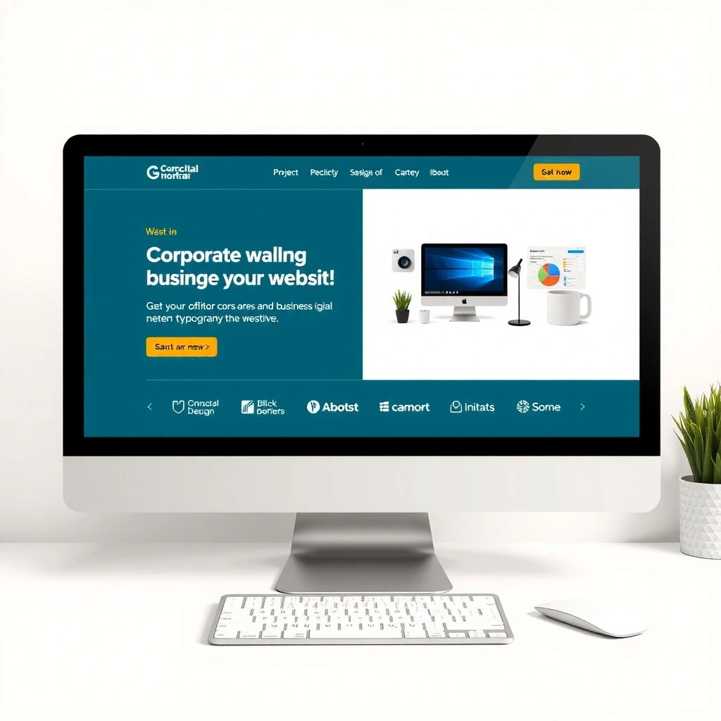 Corporate website design showcase